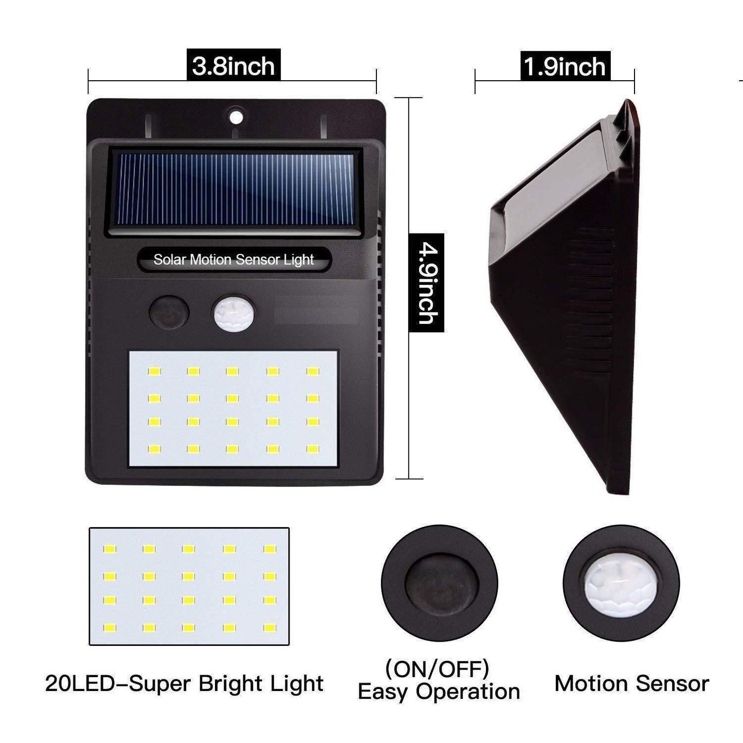 Outdoor Solar Motion Sensor Security Light – Energy Efficient, Weatherproof, Easy Installation