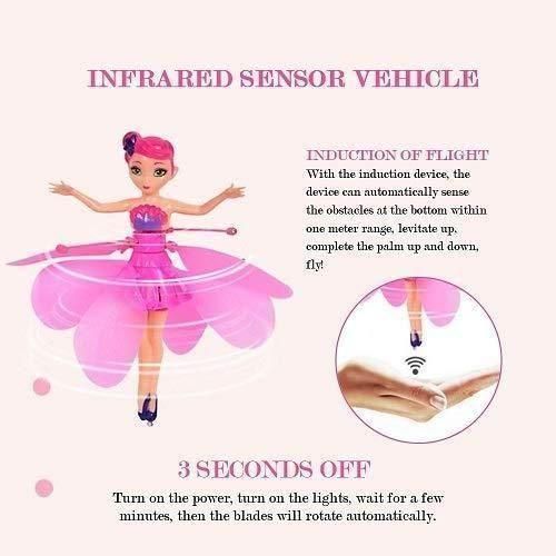 Magic Flying Fairy Princess Doll – Infrared Induction Flying Toy for Kids
