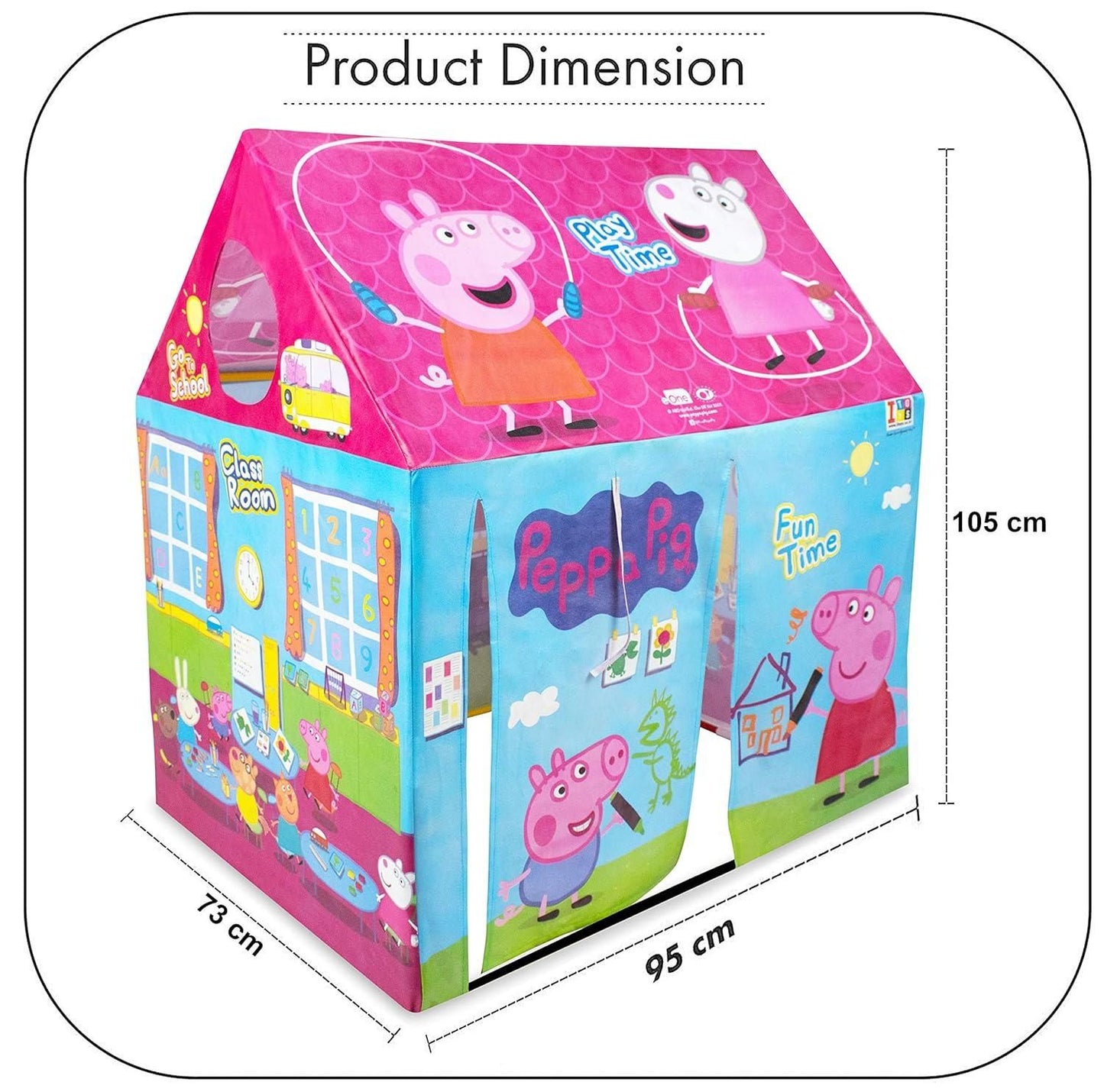 Tent House for Kids – Foldable Play Tent for Indoor & Outdoor Fun | Lightweight, Easy-to-Assemble Toy Tent (Multicolor)