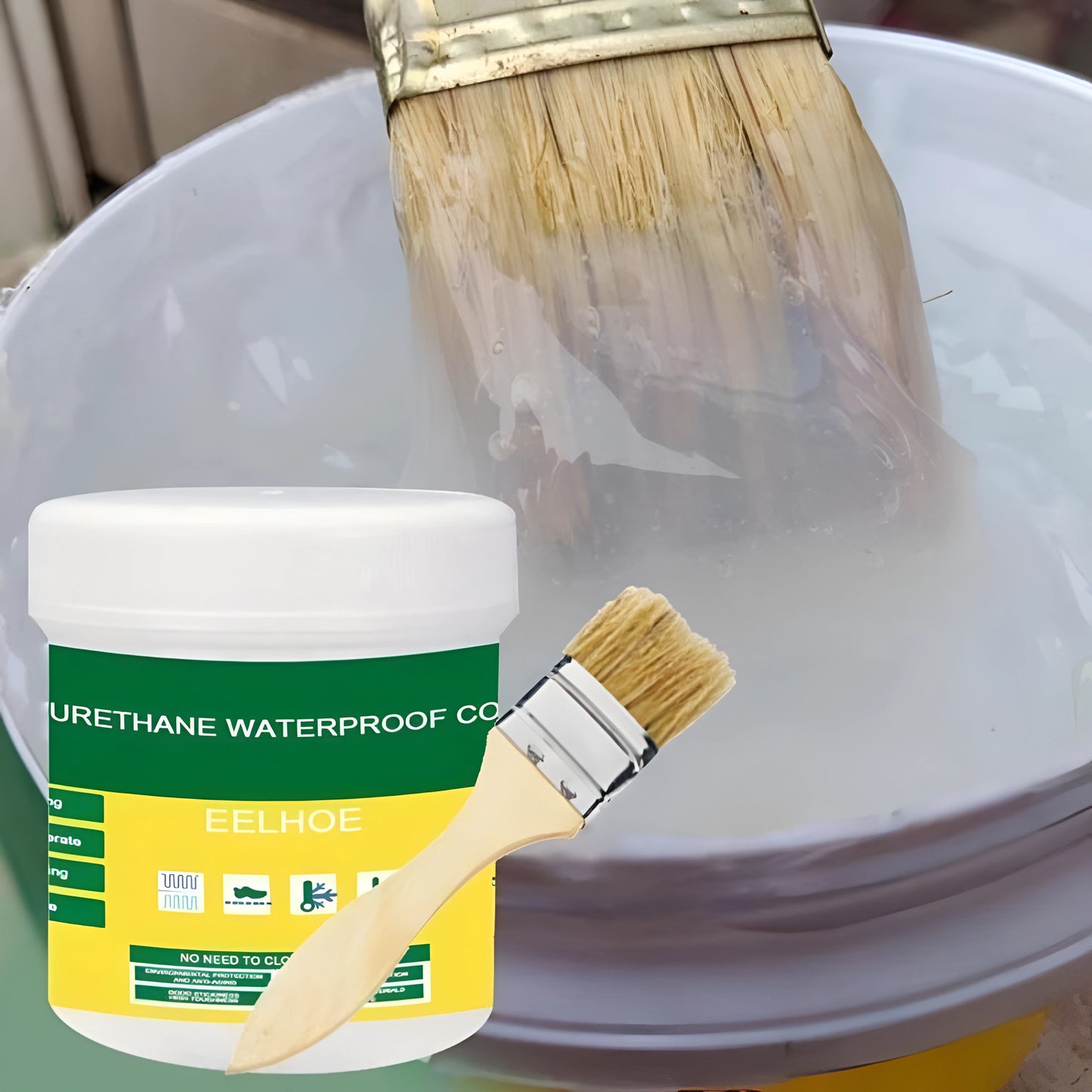 Waterproof Leak Prevention Glue – Transparent Foam Liquid Sealant for Cracks & Joints (300gm)