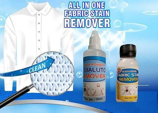 All in One Fabric Stain Remover 100ml (Pack of 2 x 50ml Bottles) – Multipurpose Stain Cleaner for Clothes & Upholstery