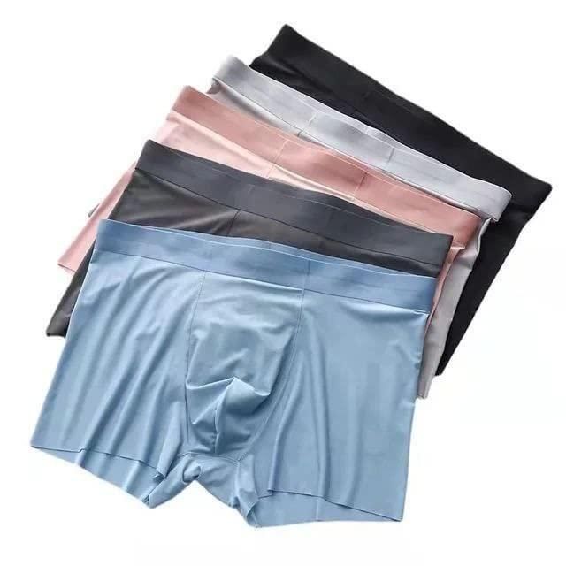 Men’s Ice Silk Briefs Boxers – Pack of 3, Multicolor, Regular Fit, Comfortable Casual Wear