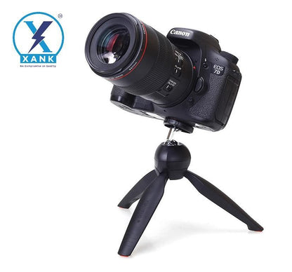 Portable Camera & Mobile Stand (Black, Supports Up to 1000 g)