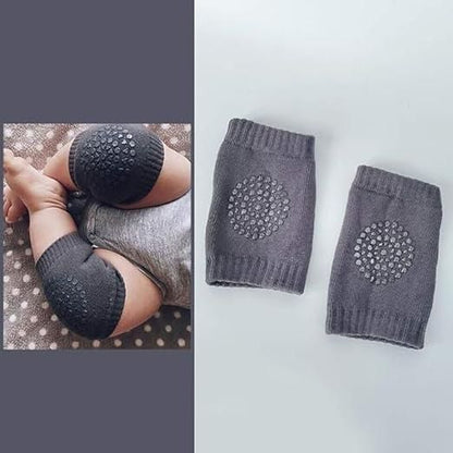 2 Pair Baby Knee Pads for Crawling – Soft Cotton Blend, Anti-Slip Protection for Infants &amp; Toddlers