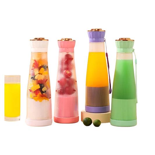 Portable Home Electric 6-Blade Juicer with USB Charging – Multi-Color, Compact & Powerful