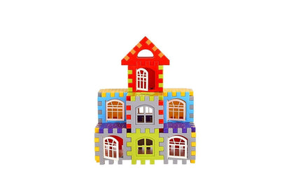 Building Blocks for Kids – 50 Pcs House Building Set with Windows | Creative Block Game for Toddlers (Ages 2–5 Years) – Multicolor