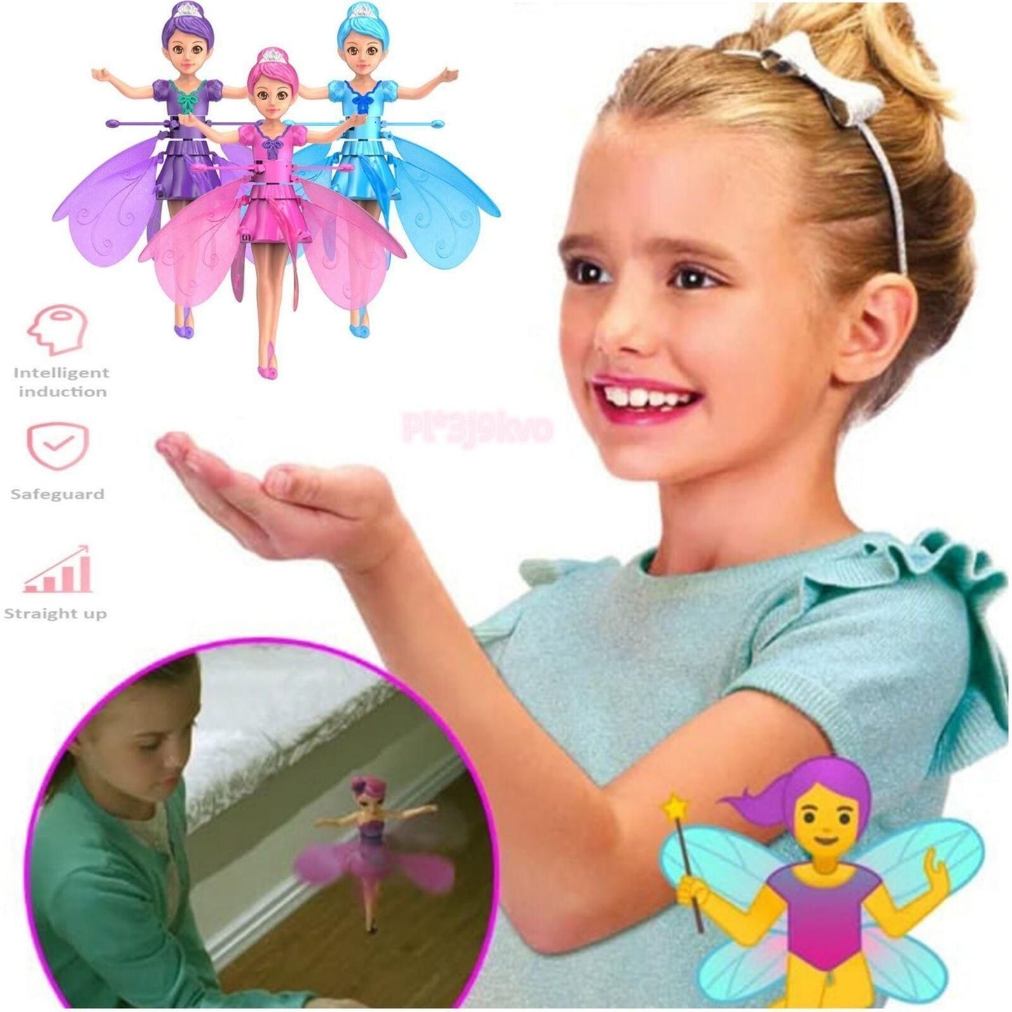 Magic Flying Fairy Princess Doll – Infrared Induction Flying Toy for Kids